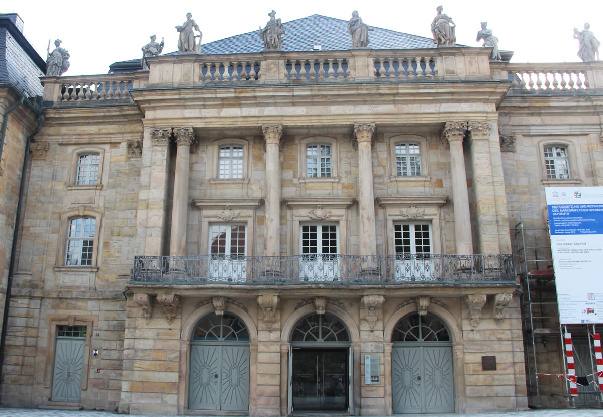 Fachada de la Ópera de los Margraves. © Bayreuth.es